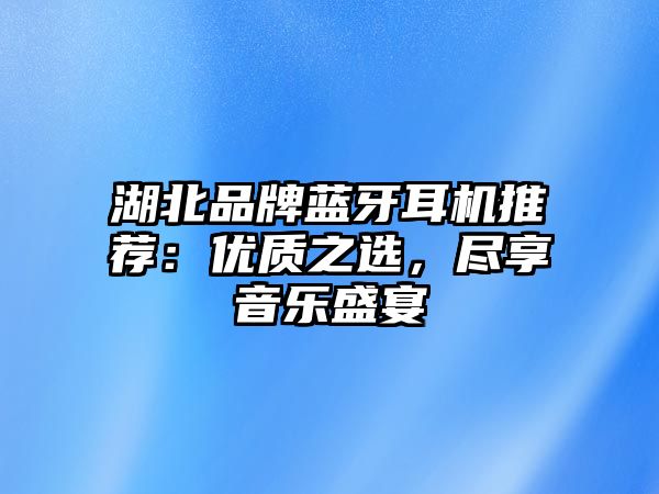 湖北品牌藍(lán)牙耳機(jī)推薦：優(yōu)質(zhì)之選，盡享音樂(lè)盛宴